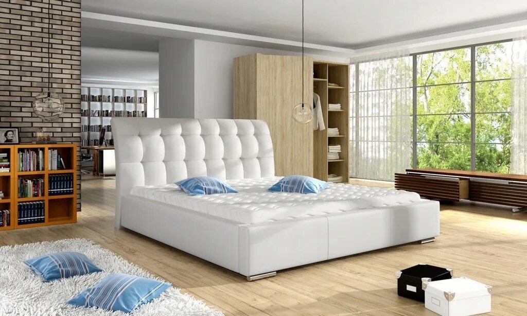 Fashion Bed Group Parkland Parkland California King Platform Bed with Angled Hea