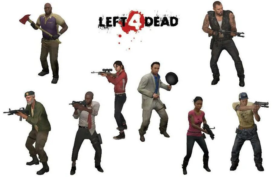 Название left 4 dead. Left 4 dead 2 прототипы персонажей.