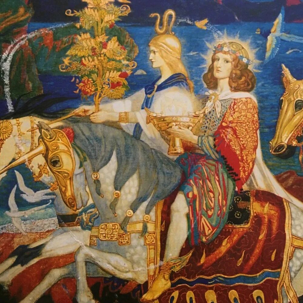 джон дункан ”марш сидов”. ши кельтская мифология. туата де дананн. сид кельтская мифология. кернунн леший.