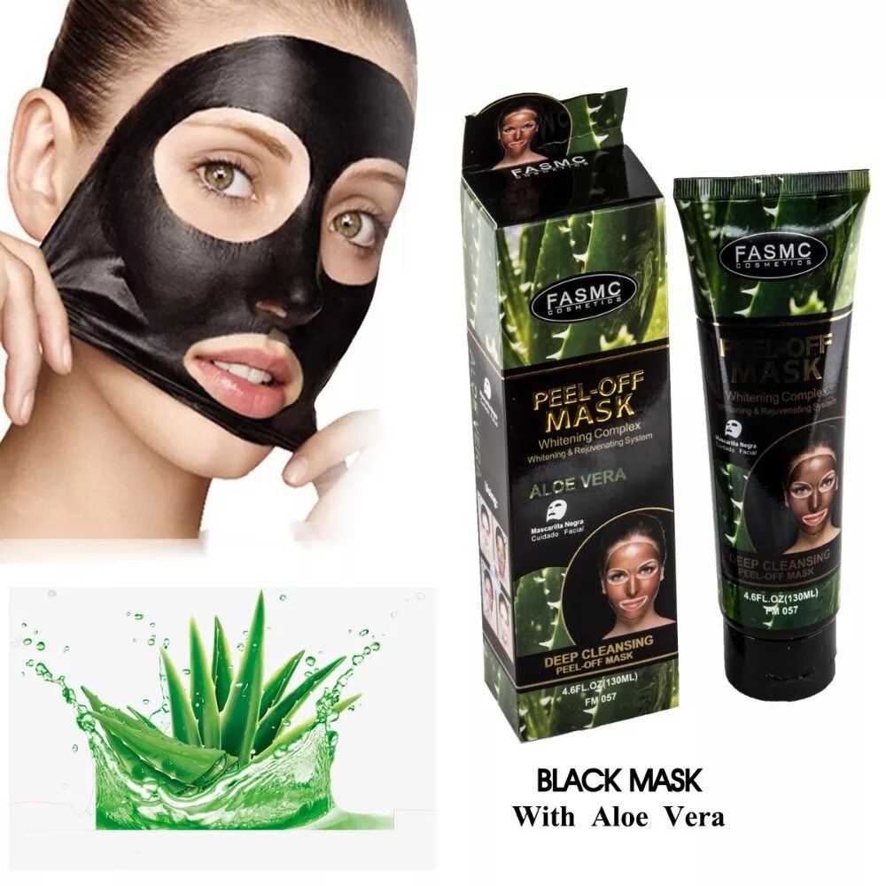 Маска пленка для лица. Black peel off mask черная маска-пленка. fasmc cosmetics peel off mask. peel off mask алоэ. peel-off mask aloe vera, fasmc (маска-плёнка алоэ вера), 130 мл..