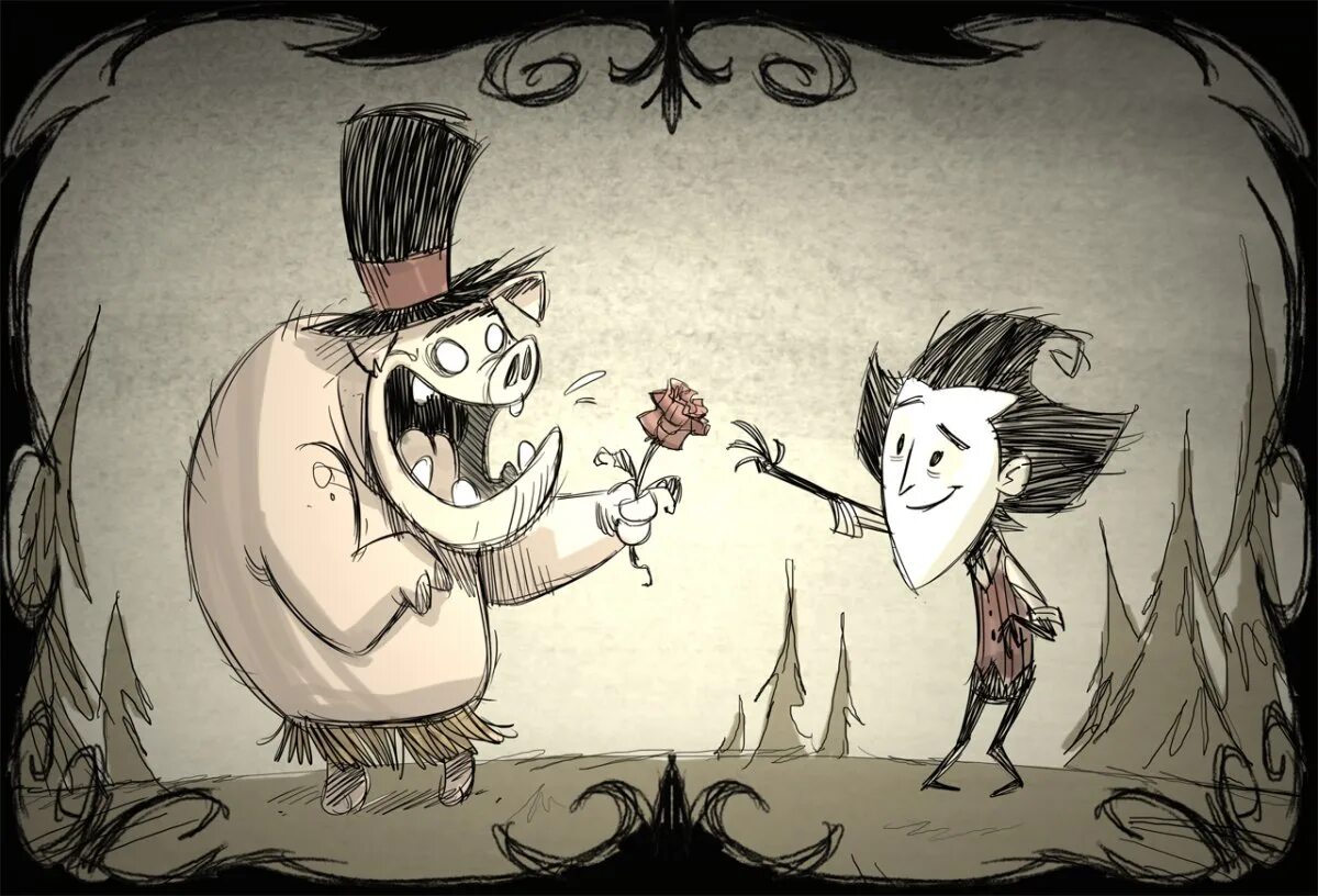 Dont b. Вилсон ДСТ. Don старв together. Неголодайка Уилсон. Уилсон don't Starve.