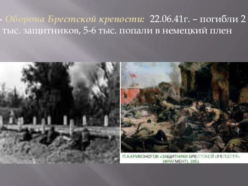 Оборона Брестской крепости (22 июня – 20 июля 1941 г.). Брестская крепость 22 июня 1945. Кривоногов оборона Брестской крепости. Оборона Брестской крепости название операции.