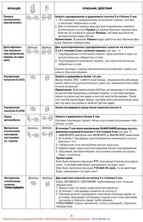 Сигнализация шериф aps95lcd b4 инструкция