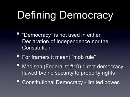 A constitution may be defined