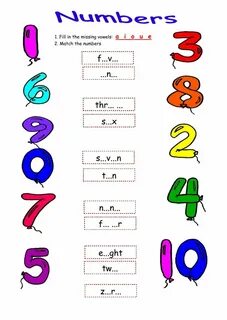 Numbers 3 grade