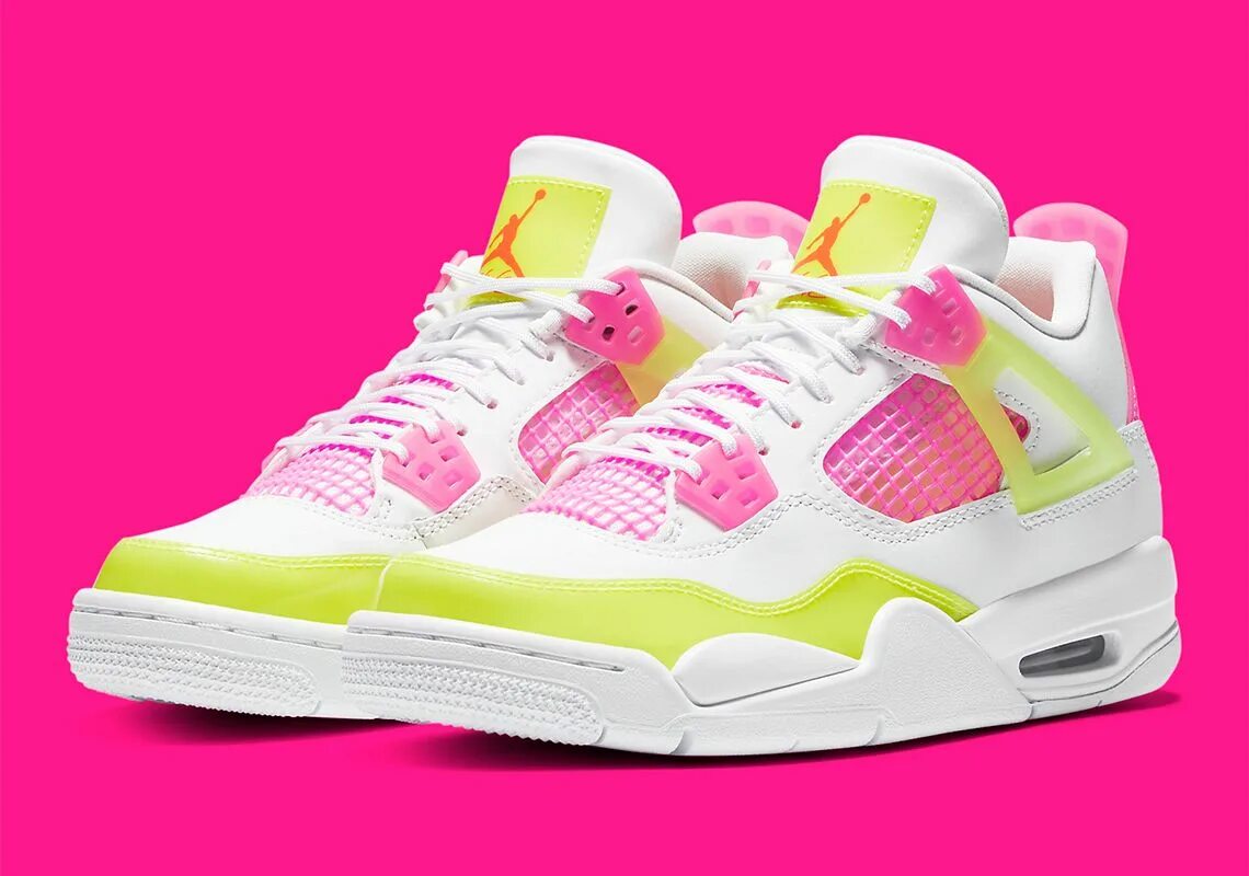 Найк ретро 4. Nike Air Jordan 4 Pink. Nike Air Jordan 4 Retro Pink. Nike Air Jordan 4 Retro Lemon Pink. Air Jordan 4 White Pink.