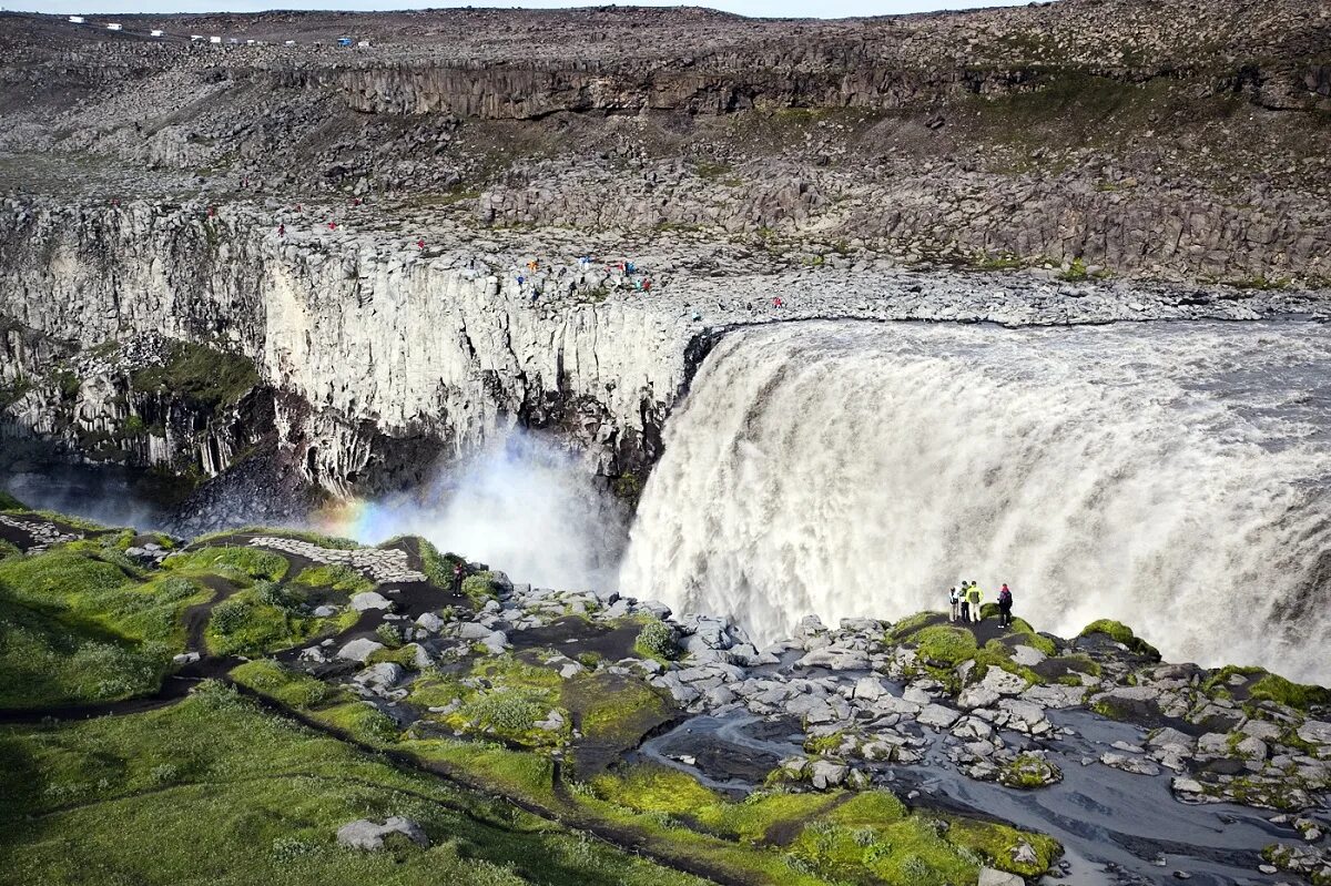 Какой самый мощный водопад. Водопад Dettifoss, Исландия. Исландский водопад Деттифосс. Водопад Деттифосс (Dettifoss),. Озеро Миватн, водопад Деттифосс.