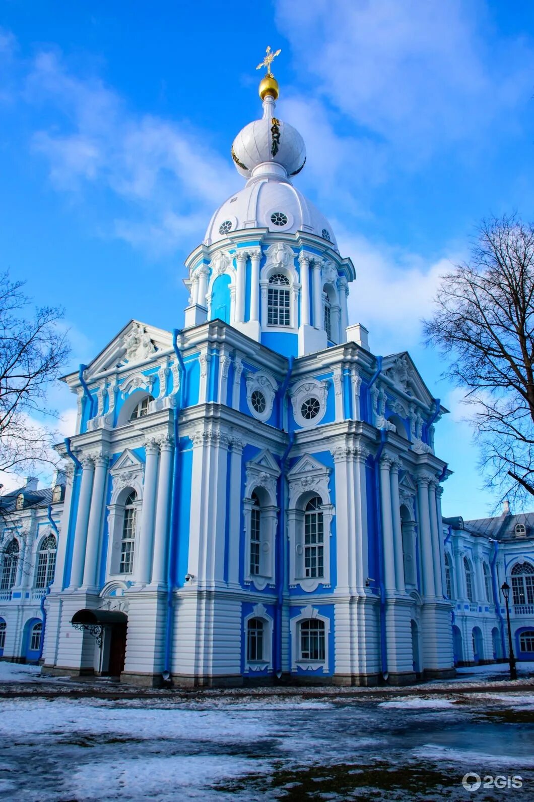 Православные храмы СПБ. Растрелли Церковь синяя.