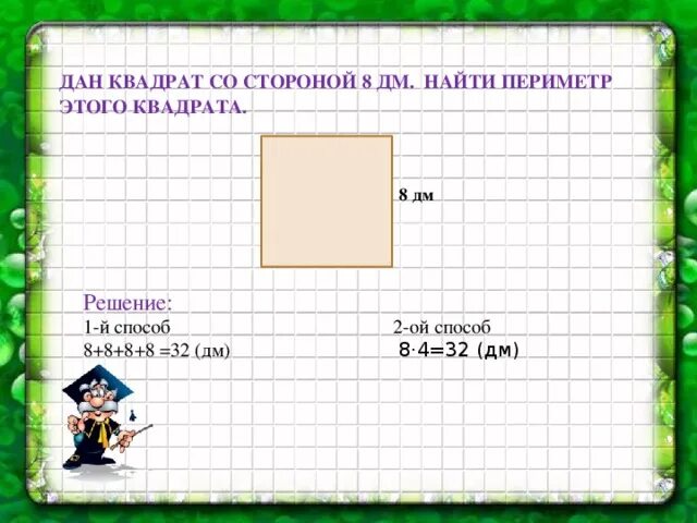 Площадь квадрата со стороной 3 2. Найти периметр квадрата со стороной. Периметр и площадь квадрата со стороной. Периметр квадрата со стороной 8 см. Квадрат со строгой 8 СС.