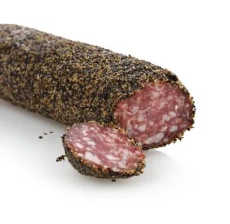 Копченая колбаса горошек
