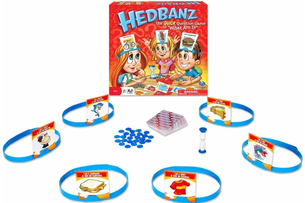 Как называется игра слово на лбу. Игра Hedbanz 2. Игра с карточками на лбу. Детская игра с карточками на голове. Детская игра с карточками на лбу название.