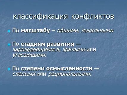 Масштаб конфликта