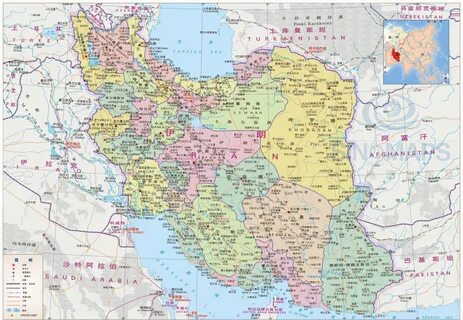 Политическая карта ирана