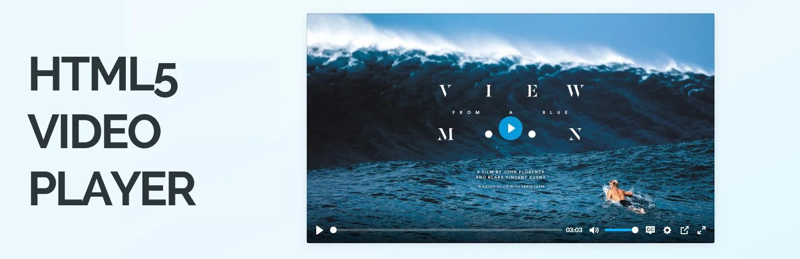 Html5 video player. Plyr player.
