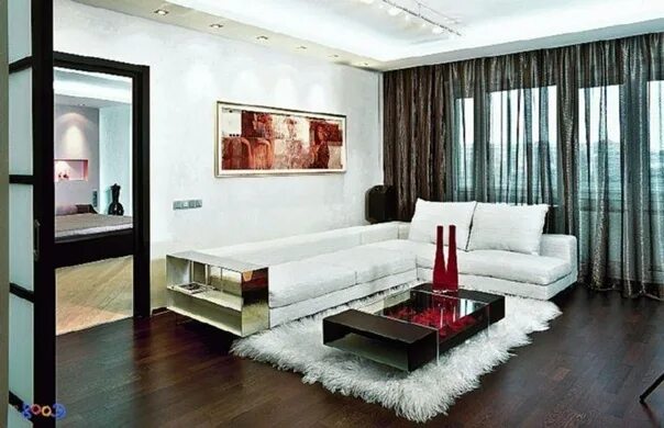 Гостиная темный пол фото Pin on Piso Home office setup, Home decor, Interior