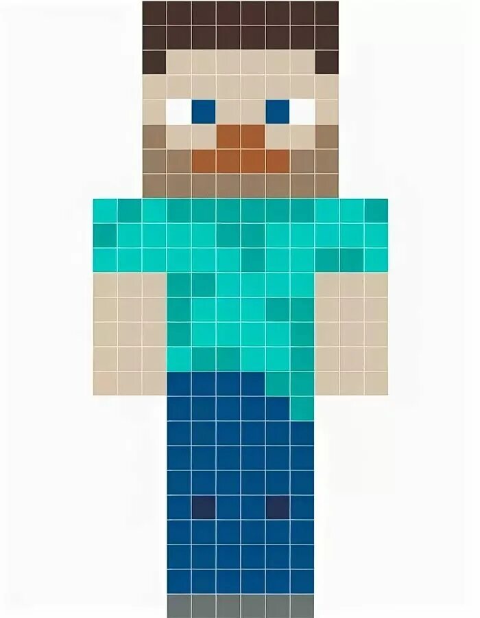 Рисунки по клеточкам стив. Стив по клеточкам из майнкрафта. Стив по клеточкам. Стив из майнкрафта из мозаики. Стив по клеточкам.