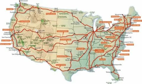 Транспортные магистрали сша
