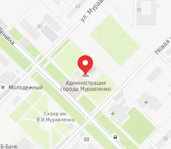 Карта муравленко с улицами и номерами домов