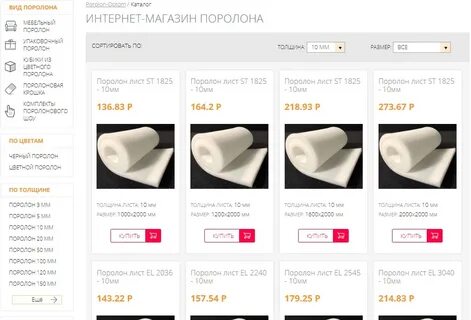 Какая толщина поролона