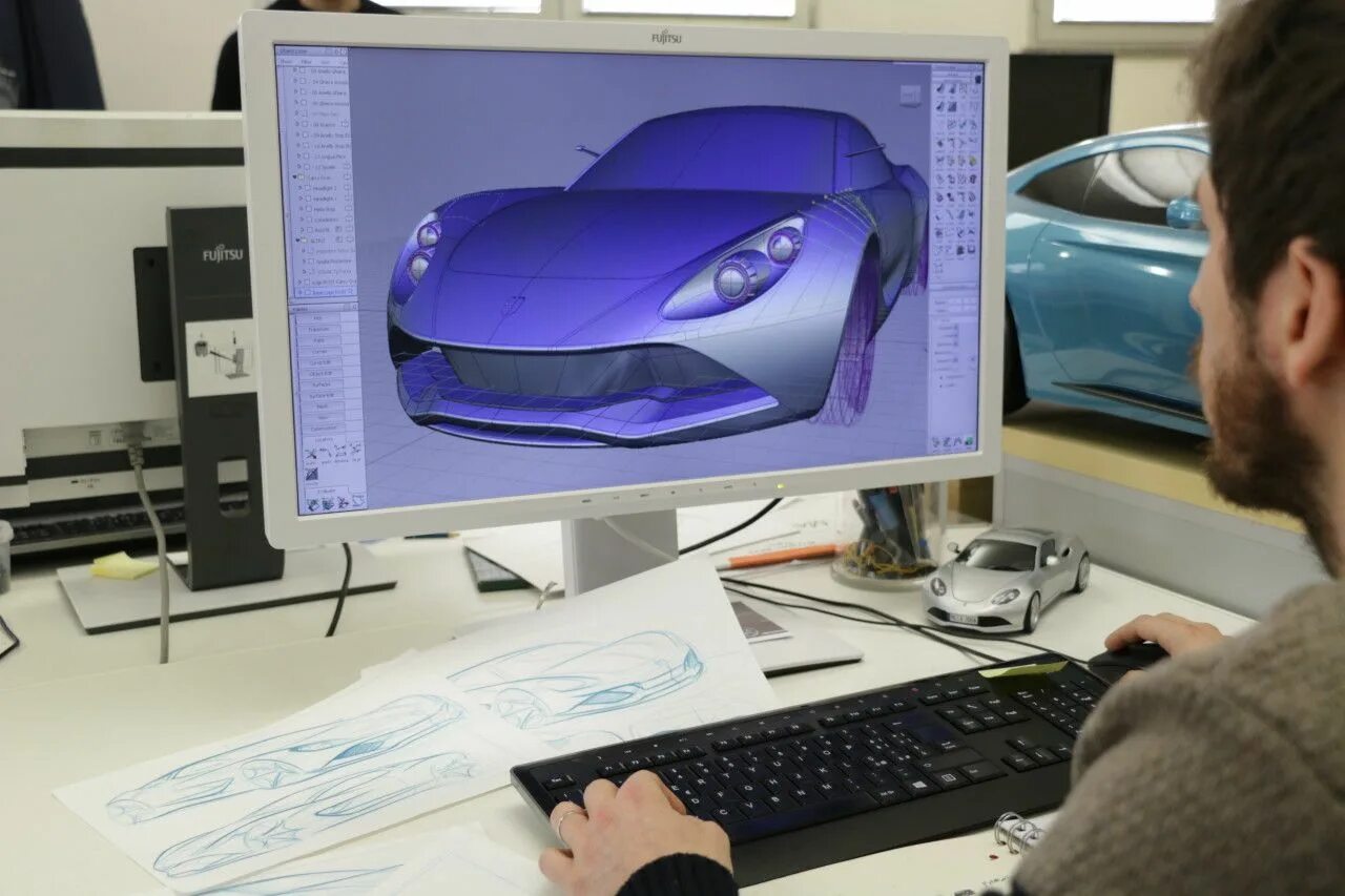 Новое в компьютерной графике. Графический дизайнер автомобилей. Дизайнер машин. Проектирование машин. Компьютерное проектирование машин.