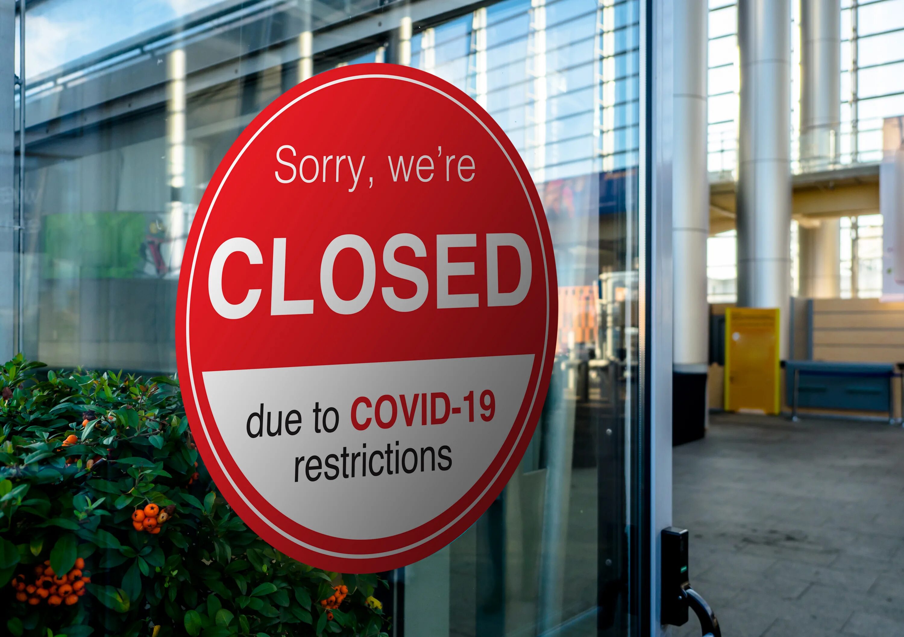 Due to restrictions. Covid 19 restrictions. closed covid 19. closed business. европа closed.
