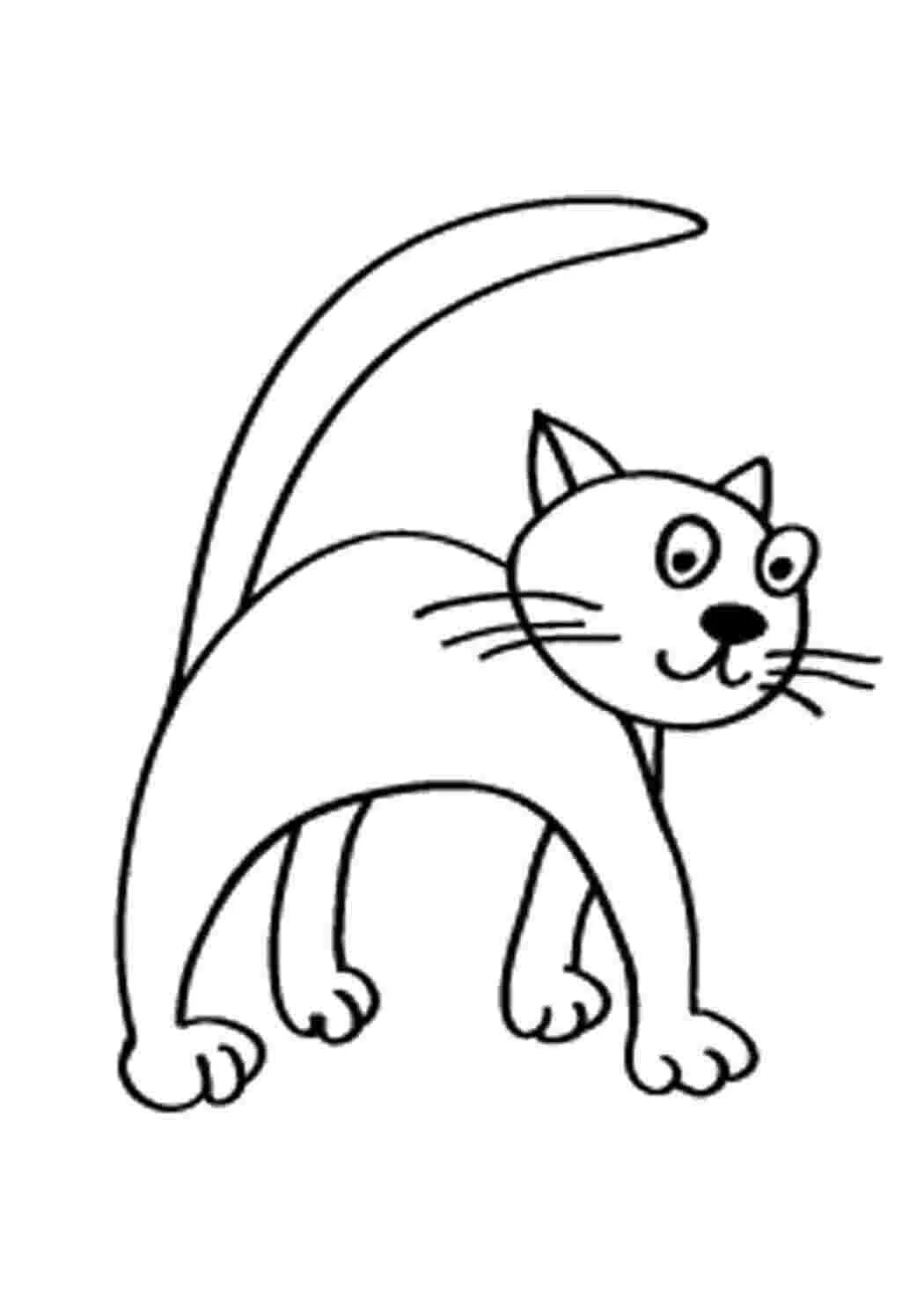 Раскраска кот для детей 2 3 лет. Кошки. раскраска. раскраска кошечка. раскраска. котики. кот раскраска для детей.