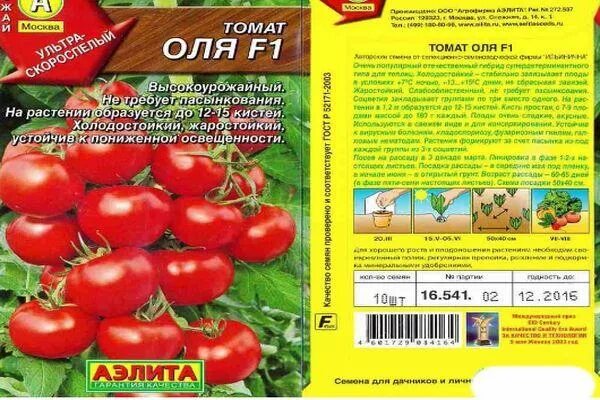Сорт томатов оля f1 отзывы