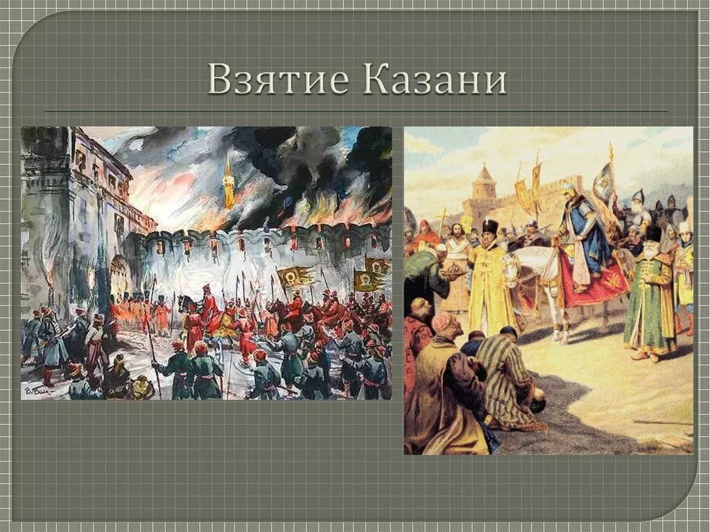 События взятия казани. События взятия казани