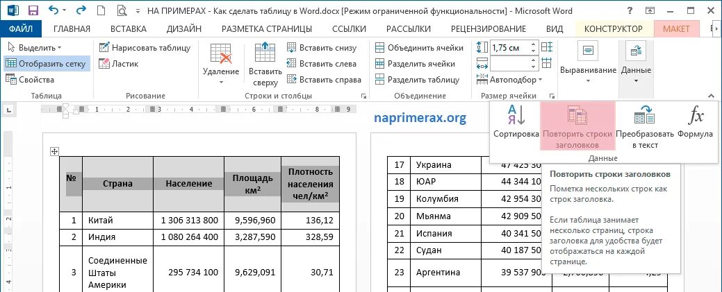 Шапка таблицы на каждой странице word. Сквозные строки в ворде в таблице. Повторять заголовок на каждой странице word. Таблица с заголовком в word. Как сделать шапку в таблице мои документы.