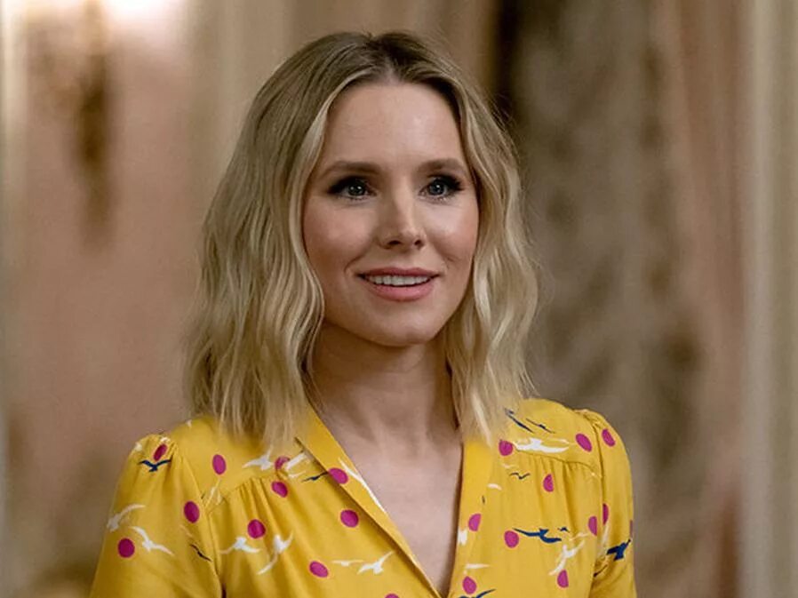 В лучшем мире вики. Кристен белл the good place. кристен белл в лучшем мире. элеонор шеллстроп в лучшем мире.