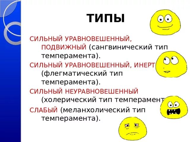 Сильный уравновешенный подвижный тип нервной