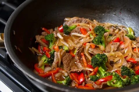 Свинина по азиатски с овощами