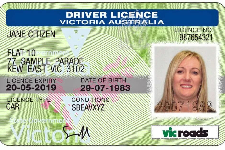 License value. Australia driver license.