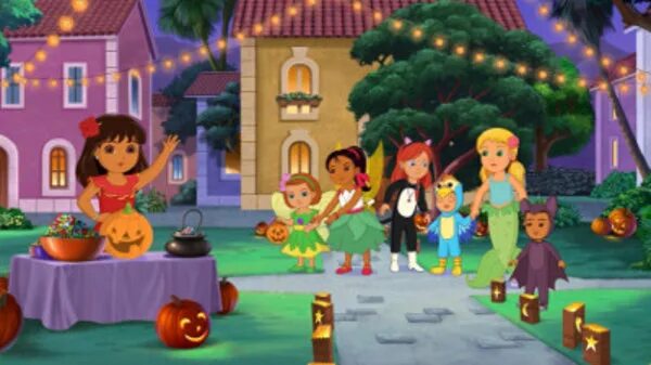 Mickey and friends trick or treats. Dora and friends into the city trick or treat. dora and friends trick or treat. dora and friends halloween.