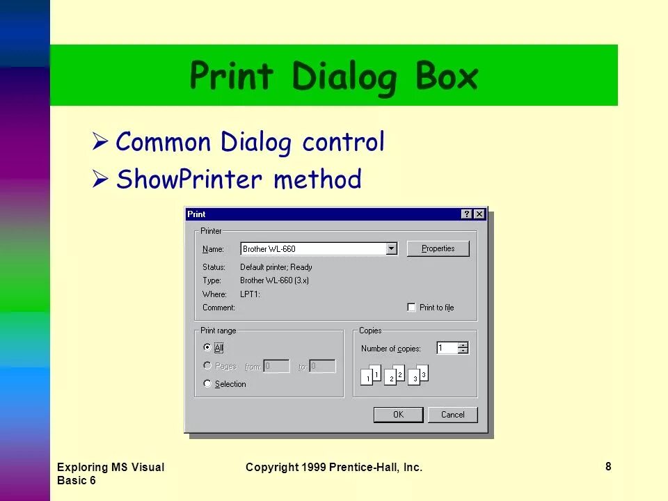 Dialog controls