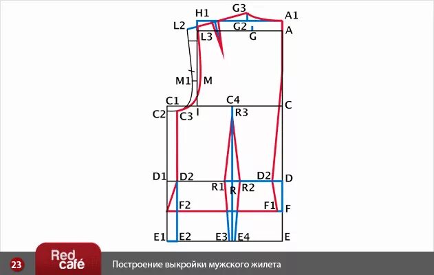 Построение выкройки жилета женского 56 размера. Построение выкройки женского жилета для костюма. Построение выкройки жилета женского 50 размера. Лекала классического мужского жилета. Построение выкройки мужского жилета.