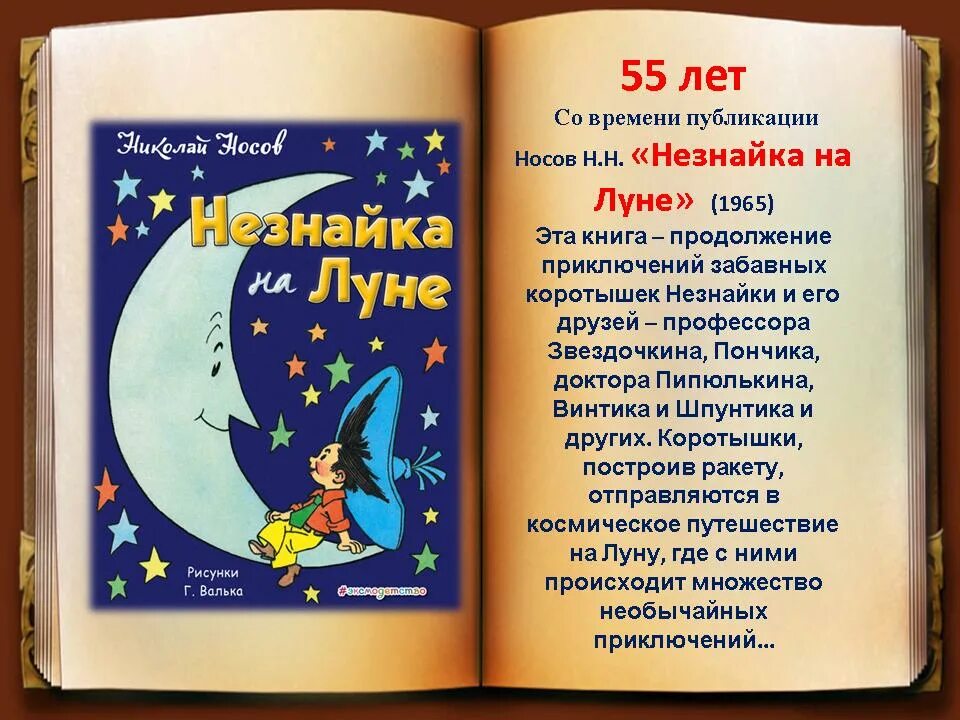 Книги юбиляры 2021. Юбилей детских книг. Юбилей книги. Юбилей детской книги. Незнайка на луне год