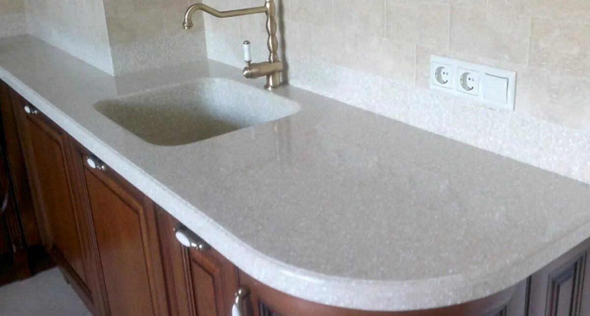Столешница из камня фото кухни Купить столешницы из искусственного камня под мрамор на заказ по низким ценам в