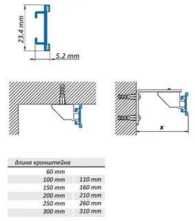 Длина кронштейна