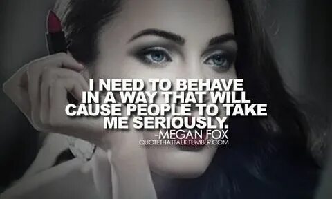 Take seriously