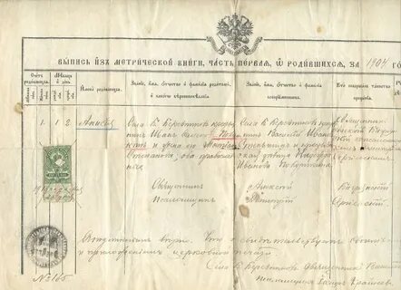 Метрическая книга троицкой церкви