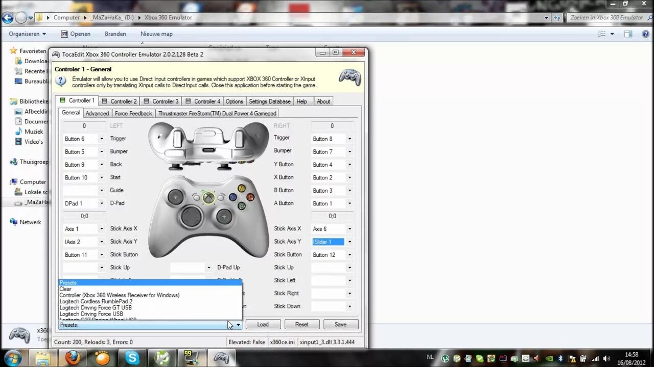 Эмулятор джойстика xbox для pc. Xbox 360 Controller (XINPUT Standard Gamepad). Xbox 360 консоль эмулятор. Эмулятор на джойстик Xbox 360. Эмулятор геймпада для PC x360ce.