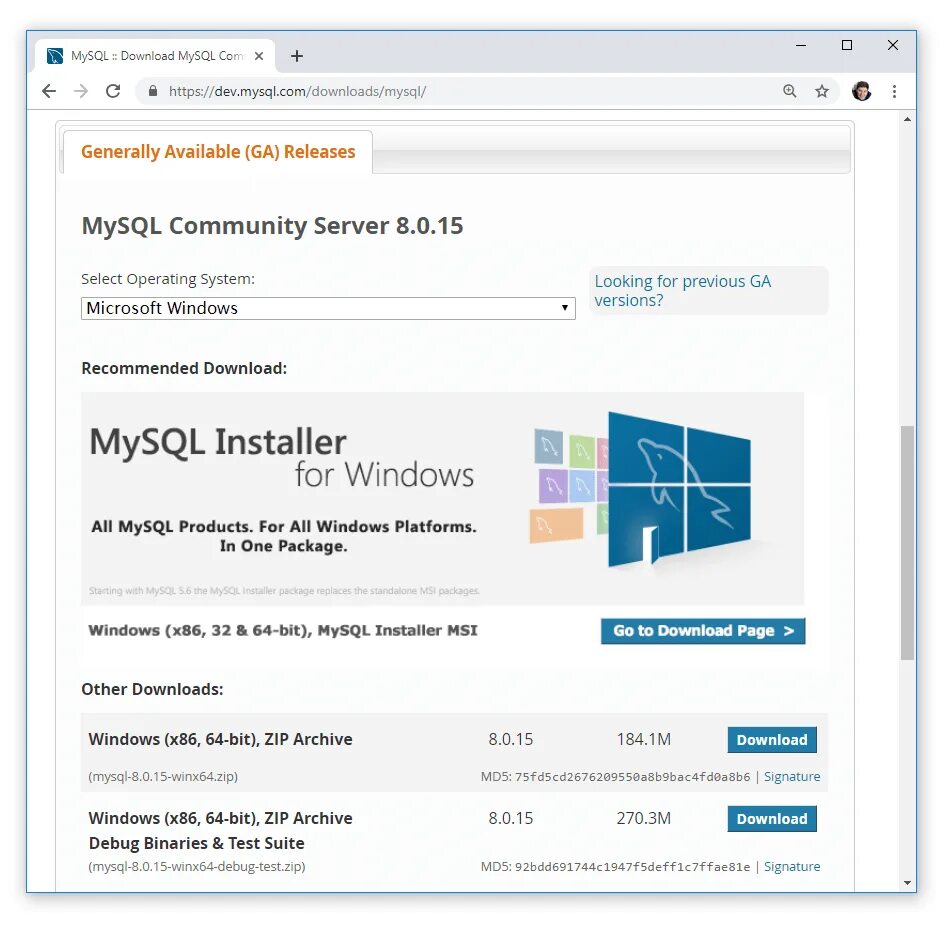 Mysql installation. Mysql installation