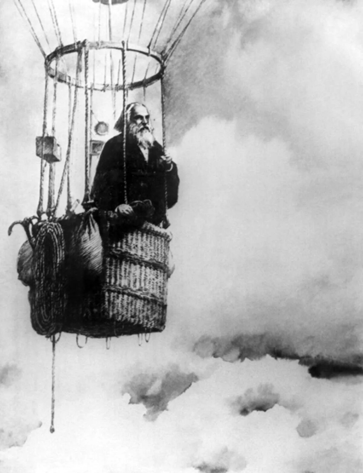 Менделеев стратостат. Полете на воздушном шаре менделеева. Менделеев воздушный шар солнечное затмение. Менделеев на воздушном шаре репин. Менделеев на воздушном шаре репин.