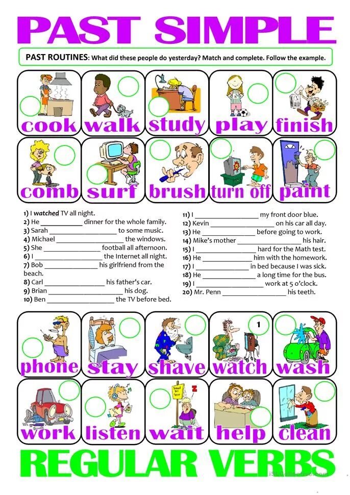 Past simple Regular verbs упражнения. Past simple английский Worksheets. Past simple Regular vers упражнения. Английский упражнения past simple Worksheet. What questions did these people