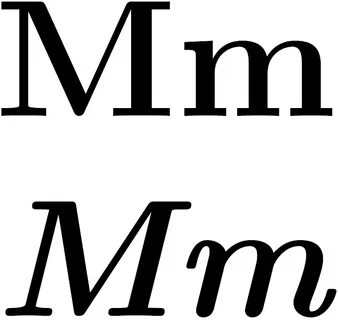 M латинский
