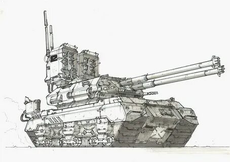 Рисунок современного танка