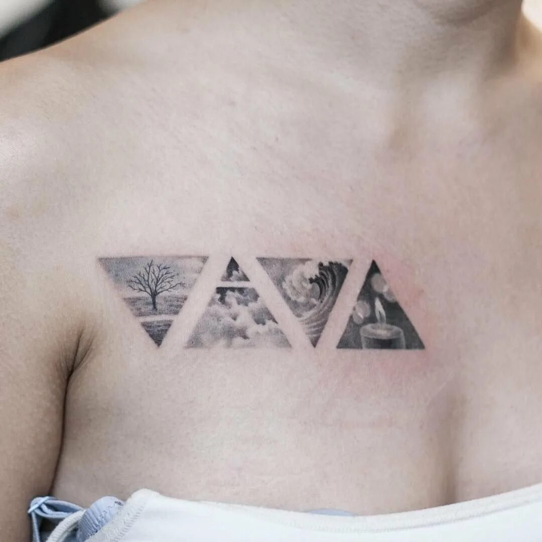 Символ воздуха тату. Татуировка стихия воздух. Тату элементы стихий. Тату треугольник.