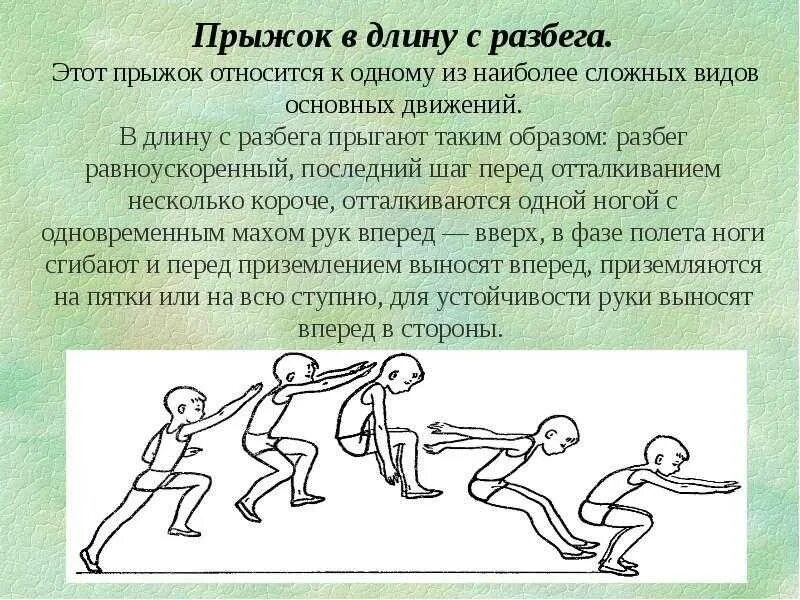 Какая нога выносится при прыжке в длину. Техника выполнения прыжка в длину с разбега 6 класс. Прыжок в длину с разбега техника выполнения 3 класс. Техникапрышккв длину с разбега. Техника пиышка в длину.