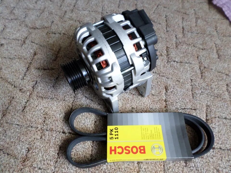 Ремонт генератора Valeo 110A TG11C055 - Renault Megane II, 1,6 л, 2006 года элек
